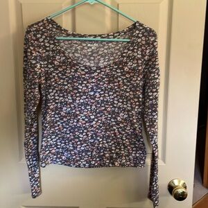 Mudd cropped scoop neck sweater